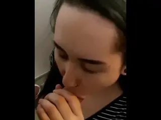 Teen Girlfriend Hotel Room Blowjob