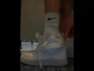 Cum in my Sneakers and then Wearing them