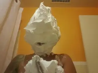 Shaving Cream on Face. a Fun Custom I did with Real Reaction