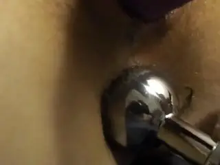 Teasing my Tight little Asshole by Inserting Tail Butt Plug up my Cute Bum