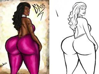 Big Booty Cherokee D Ass Illustration