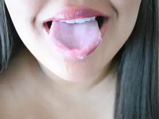 Erotic Saliva and Drool Play