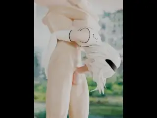 2B Yorha Blowjob 69 Nier Automata 3D with Sound