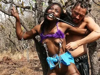 Skinny African BDSM Safari Girl