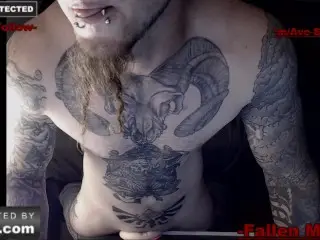 Tatted Fleshlight Fuck Cum