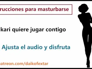 Audio JOI En Español, Hikari Quiere Jugar Contigo. Instrucciones Pajas.