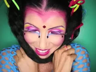 Creepy Colorful BJ with Romi Rain.