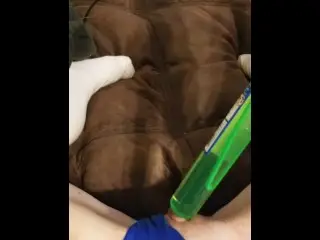 Fucking myself with a Giant Bubble Wand