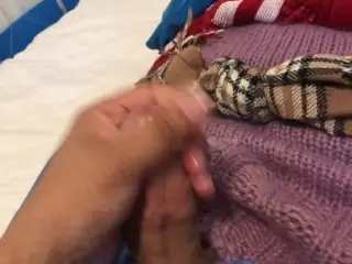 Girl Tied up Guy use if her Sweaters and Ruined his Orgasm Ops 👏