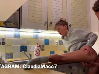 Fucking in the Kitchen and Creampie