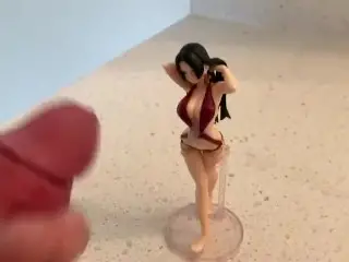 Figurine Cream: Cumming on a Boa Hancock one Piece Anime Figure!