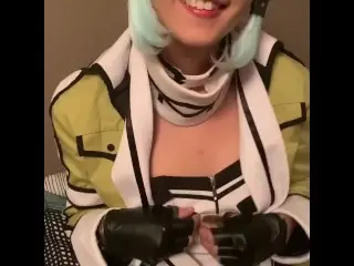 Cutie Sinon Gets Cute Butt Played with :3