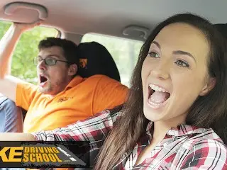 Fake Driving School Hot Learner Kristy Black Fucked Doggy Style