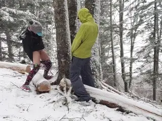 Attempting to Piss on a Tree Together.