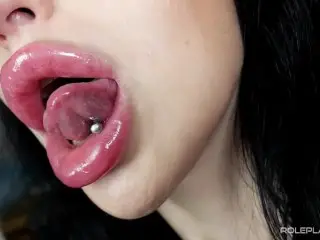 Bolted on Lips Bimbo DSL Fuckdoll Tongue Fetish