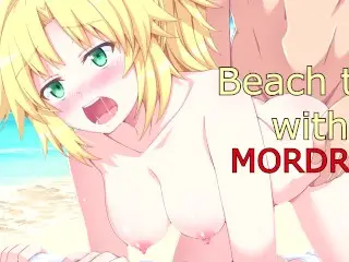 Beach Trip with Mordred - Hentai JOI (Patreon Choice)