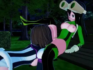 My Hero Academia Futa Ochaco x Froppy 3D Hentai