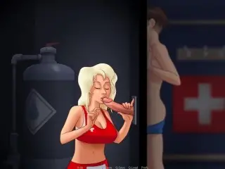 SummertimeSaga SUCKING ON IN PUBLIC POOL-PART 87 by MissKitty2K
