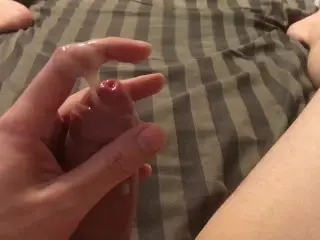 Daddy Moaning & Dirty Talking, while Blowing a Huge Creamy Load of Cum!