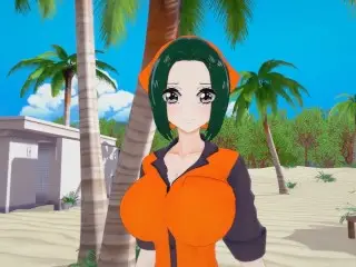 (3D Hentai)(One Piece) Sex with Makino