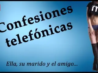 Ella Cuenta Por Telefono Su Primer Trío a Su Amiga. EN ESPAÑOL.