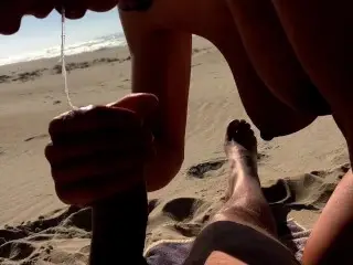 Public Beach Blow Job