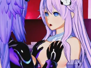 Hyperdimension Neptunia - Purple Heart X Purple Sister Yuri Hentai