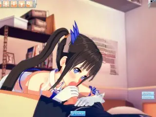 3D Hentaigame - Hestia Blowjob & Titsjob