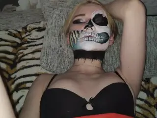 Halloween Sex in Masks. my Teen Girlfriend HOT Real Orgasm. 60FPS. 1080.