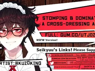 [BDSM (Dom) ASMR] Stomping on Crossdressing BF's COCK! PERSONA 5!