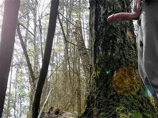 ON THE WAY TO SCHOOL, BOY MASTURBATE IN THE FOREST FOR HIS SUBSCRIBERS