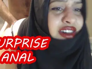 PAINFUL SURPRISE ANAL WITH MARRIED HIJAB WOMAN !