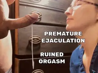 Premature Ejaculation, Sweet Nurse Lips on Cock make him Cum in 48 Seconds