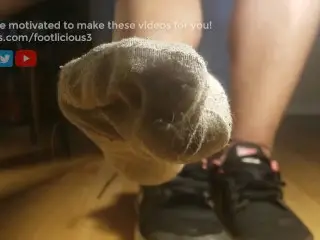 Sweat Dripping Dirty Socks, Shoes, Soles, ASMR, Jog in Heat