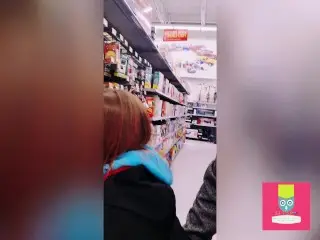 NUT IN AISLE 69**Full 1AM IN PUBLIC CREAMPIE WITH THE HUBBY ....