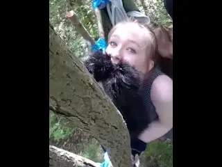 Slutty Teen Fucks BBC in the Woods