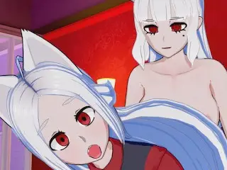 Helltaker - Cerberus X Futa Lucifer 3D Hentai