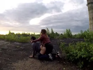 Public Pegging on the Roof of the Boiler Building.using Cum Lube