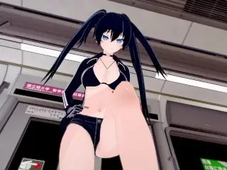 Black Rock Shooter Footjob (3D Hentai)