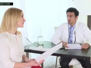 Indian Doctor Impregnates Blonde Patient as she Begs for Sperms in her Pussy