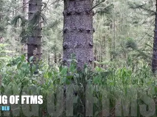 HD: Risky Jerk off in FOREST- FTM Transman Cums in the Woods.. (NOT CAUGHT)