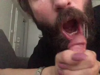 Enjoying that Huge Morning Load Shot in my Mouth!