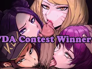 K/DA Contest Winner [league of Legends JOI](Ahri, Evelynn, Akali, Kai'sa)(Vanilla, Femdom,Breathplay