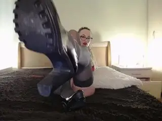 Clean my Fucking Heels, Beta Loser! Polish Them! (no Sound, Sorry)