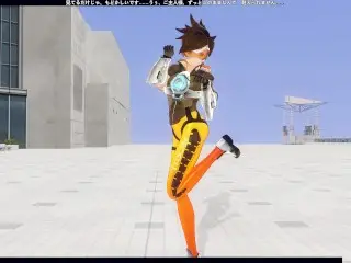 3D HENTAI POV OVERWATCH Tracer Fucks you and has many Orgasms