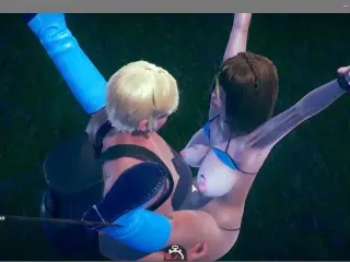 AI SYOUJYO [3d Porn Game] EP.18 Samus Enjoy Ropes Bondage in Bikini Suit