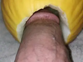 Big Dick Fucking Watermelon ( Canari ) Close up