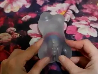 ASMR ? Playing with new Toys: Horse Dildo inside Vagina of little Demon (WITHOUT MUSIC)