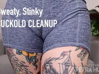 Sweaty, Stinky Cuckold Cleanup