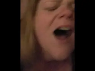 Doggystyle Facing Camera. Face Fucking Cum in Mouth. Blonde Girl Dominated Dirty Talk.